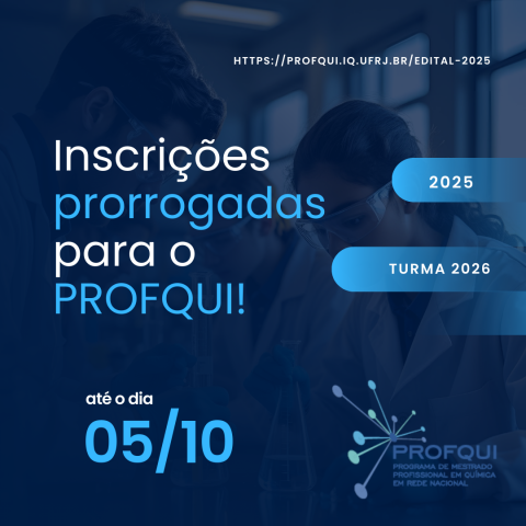 Inscrições prorrogadas