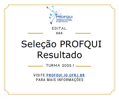 Resultado  Seleção 2022.1 PROFQUI